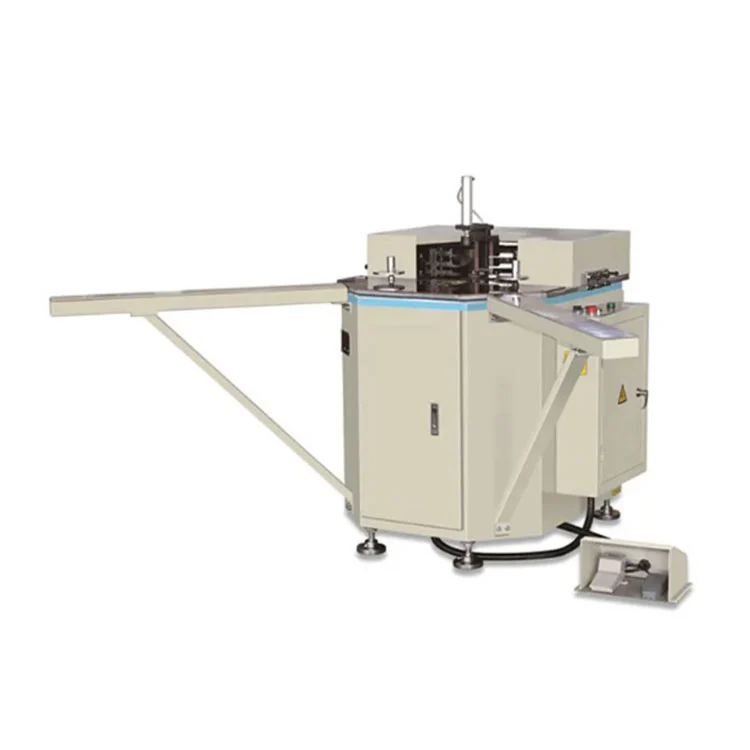 100mm * 3500mm Bi buru Aluminiozko Leiho Atea Txokoa Konbinatzeko Makina