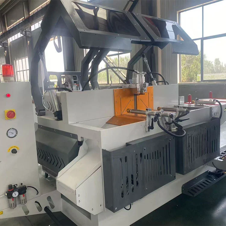 CNC buru bikoitzeko zerra automatikoa aluminiozko leiho-aterako