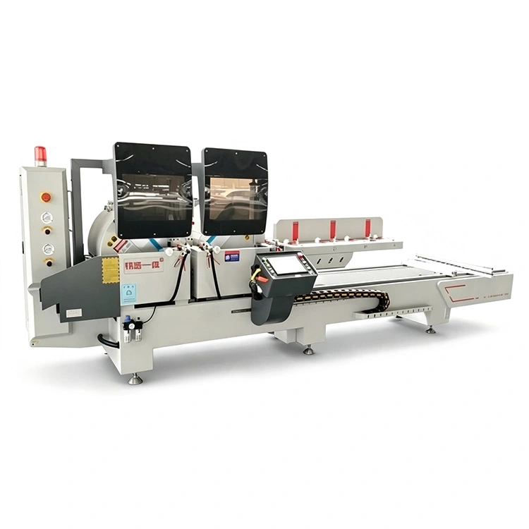 CNC buru bikoitzeko zerra 45° eta 90° mozteko
