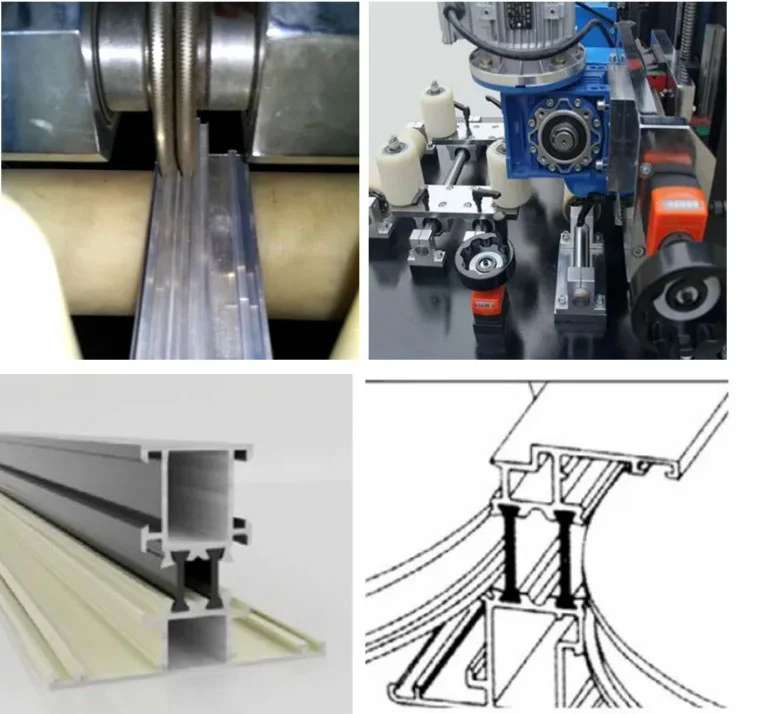 220250mm Heavy Duty Thermal Break Profile Knurling Machine